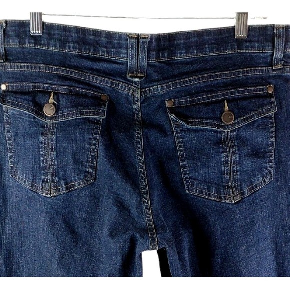 Lee Womens Jeans Size 14P Petite Boot Cut Stretch Most Comfy Fit Unworn 36x24.5 - Picture 4 of 9